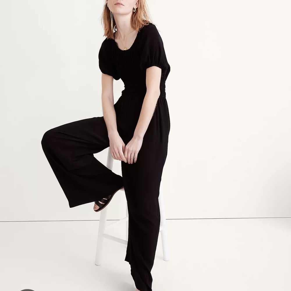 Madewell NWT Sophia Black Jumpsuit